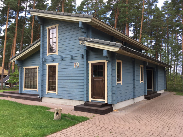 Moderne palkmaja ehitatud Kenwalt OÜ poolt