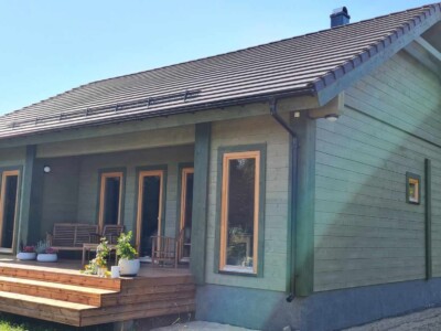 Palkmaja KWT 100 eestvaade