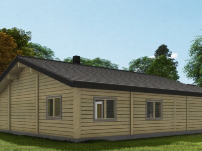 Palkmaja KWT 105 tagantvaade