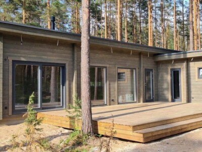 Palkmaja projekt KWT 77 eestvaade